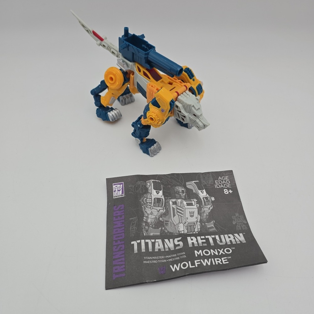 Transformers Titans Return Wolfwire Monxo w/ Manual Deluxe Rare